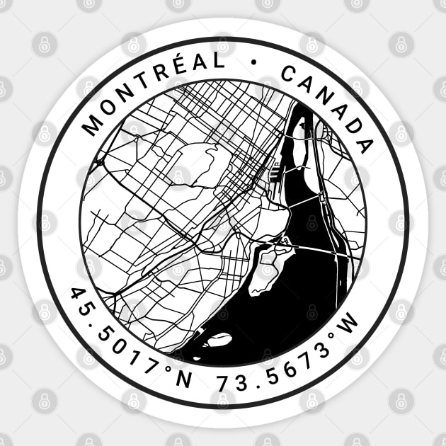 Montreal Map Sticker by Ryan-Cox